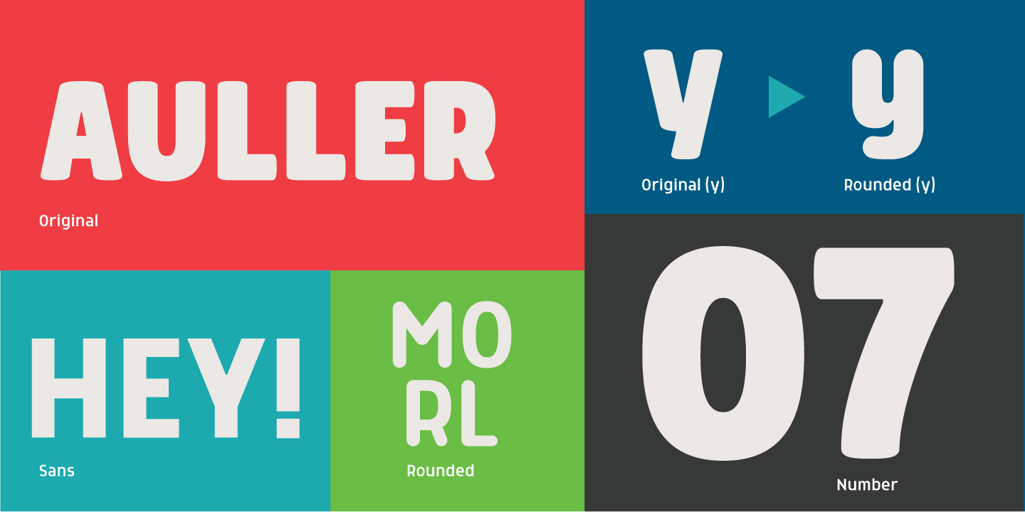 Пример шрифта Morl Rounded Bold